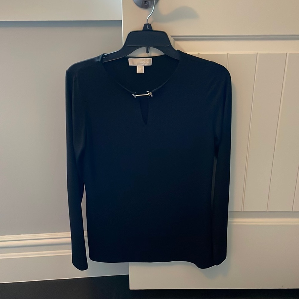 Michael Kors black long sleeve shirt size S